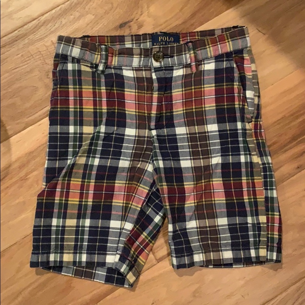 Polo plaid shorts